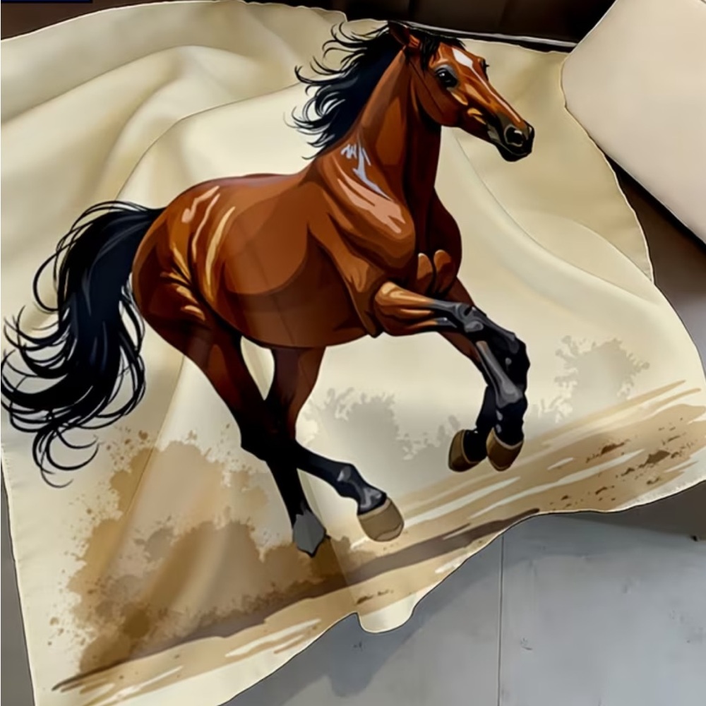 🌵🐎 Western Horse Bandana Scarf Cowgirl Square Neck Scarf | 27.5”